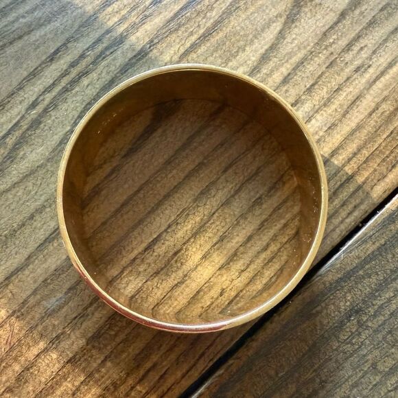 J. Crew Bangle Bracelet Green Gold - Picture 3 of 3